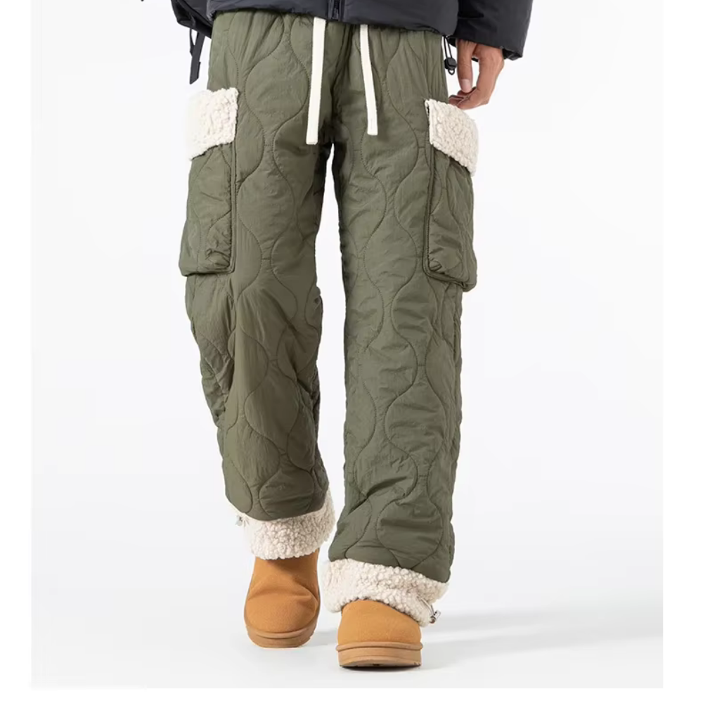 Men’s Quilted Fleece-Lined Cargo Pants