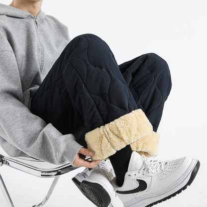 Men’s Quilted Fleece-Lined Jogger Pants