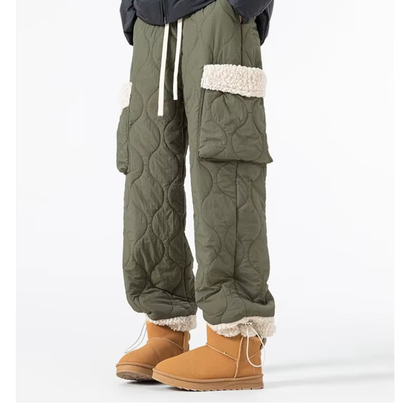 Men’s Quilted Fleece-Lined Cargo Pants