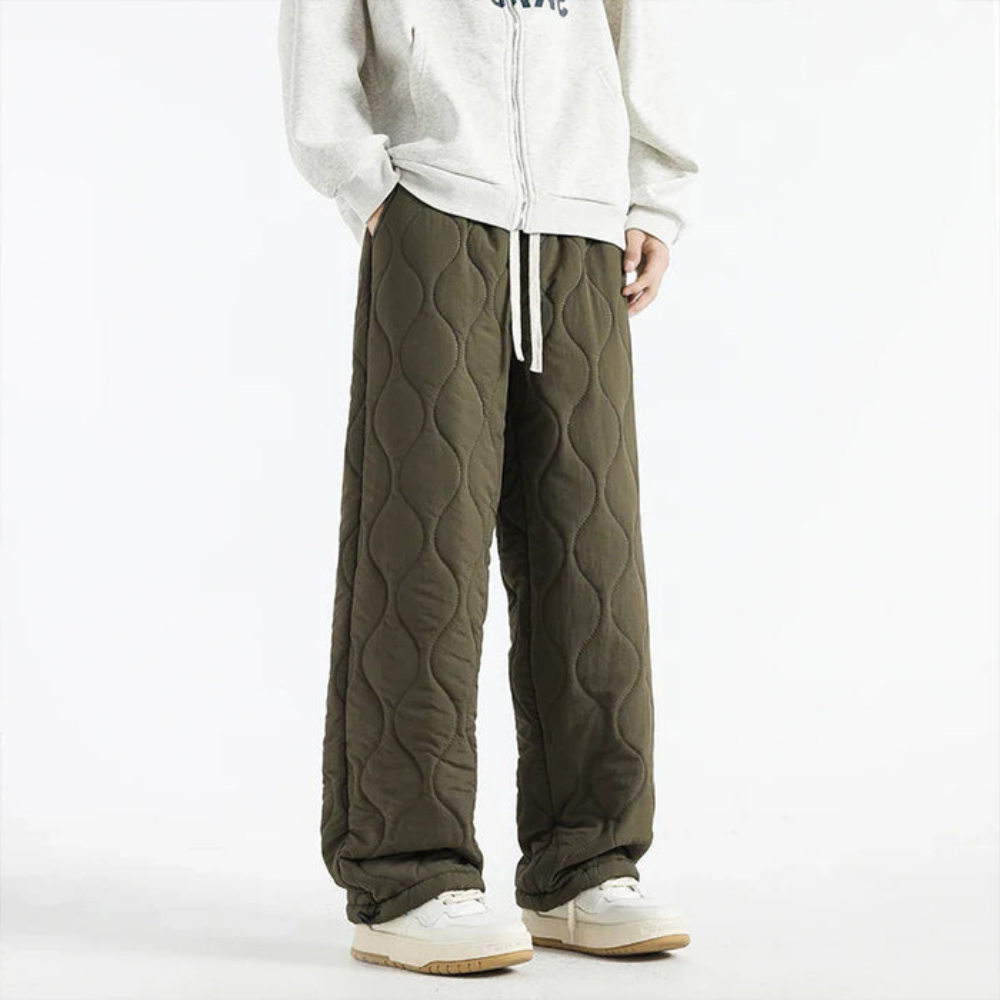 Men’s Quilted Fleece-Lined Jogger Pants