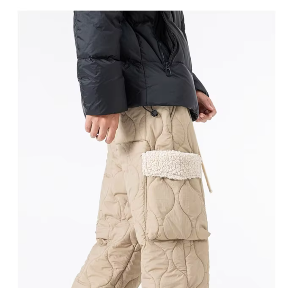 Men’s Quilted Fleece-Lined Cargo Pants