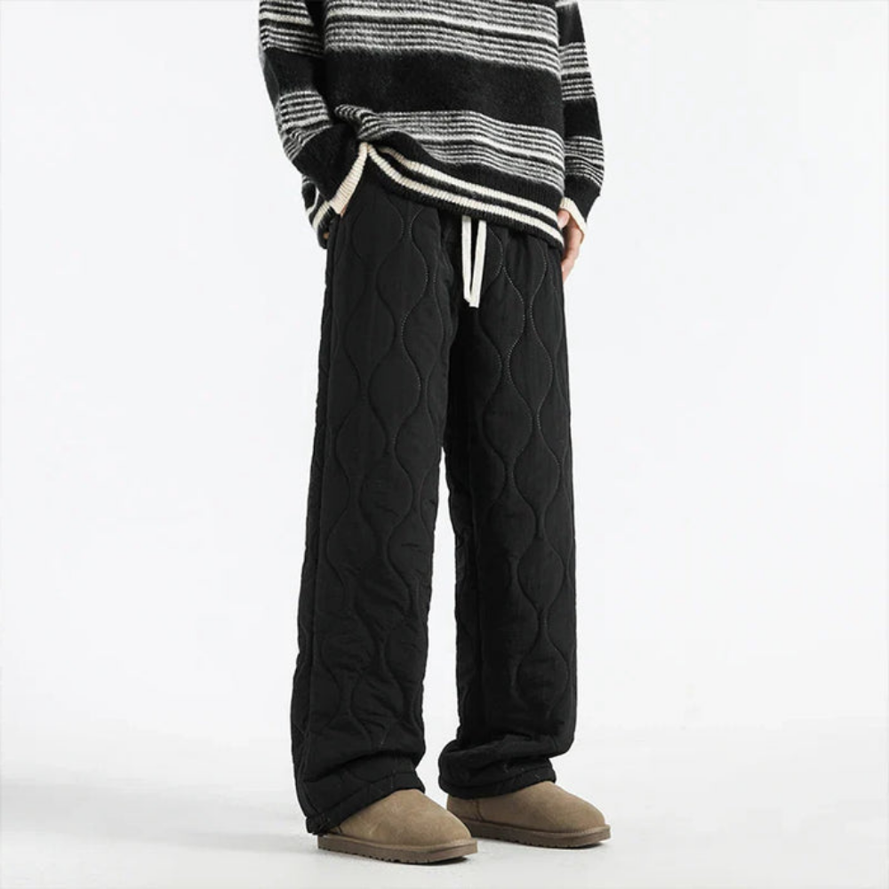 Men’s Quilted Fleece-Lined Jogger Pants