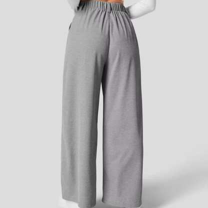 High-Waisted Wide-Leg Trousers