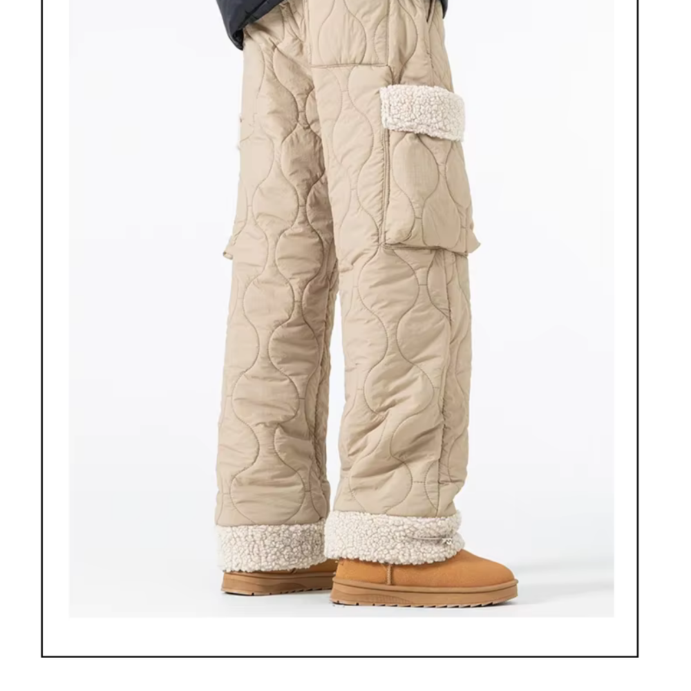 Men’s Quilted Fleece-Lined Cargo Pants