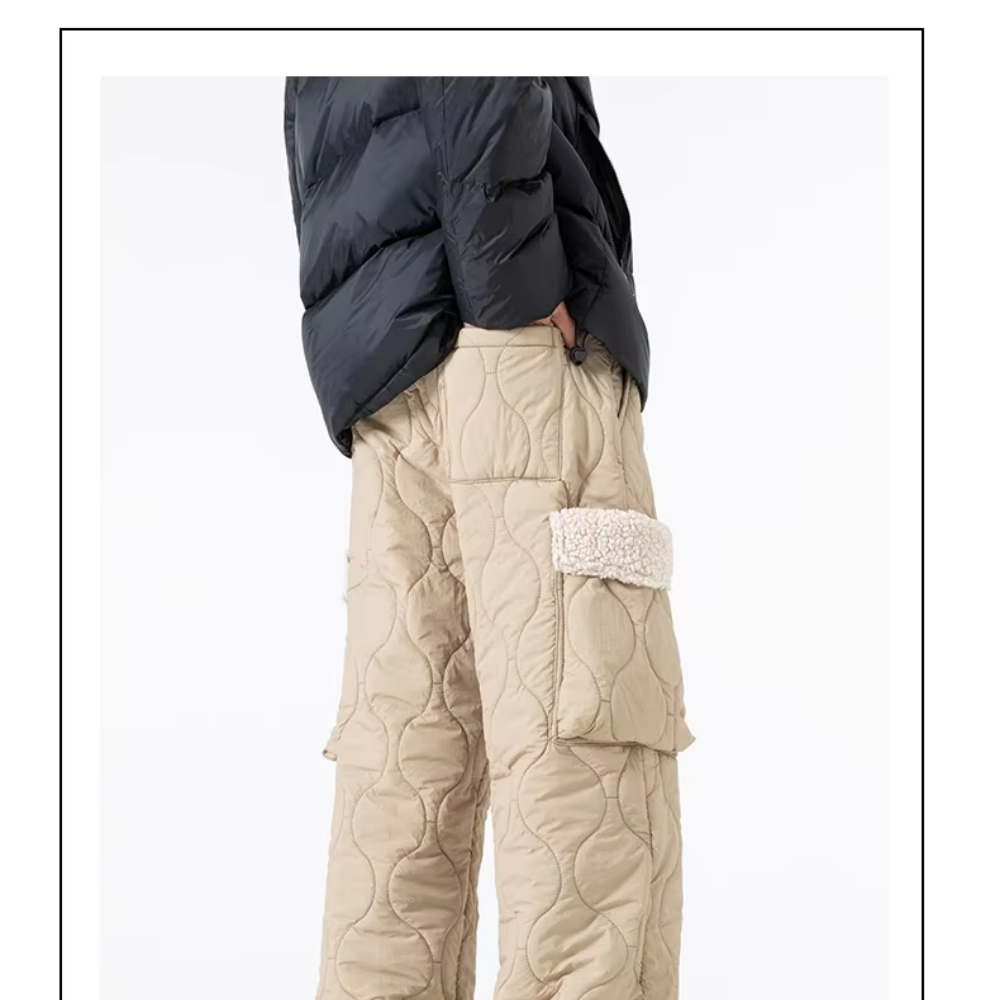 Men’s Quilted Fleece-Lined Cargo Pants