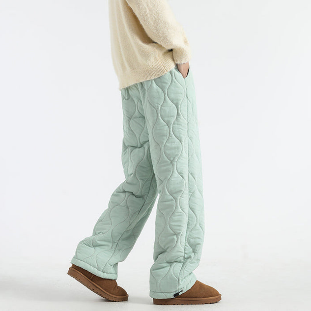 Men’s Quilted Fleece-Lined Jogger Pants