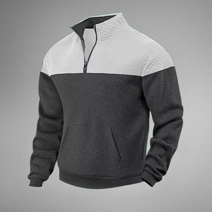 Men's Quilted Half-Zip Pullover