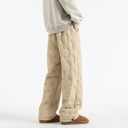 Men’s Quilted Fleece-Lined Jogger Pants