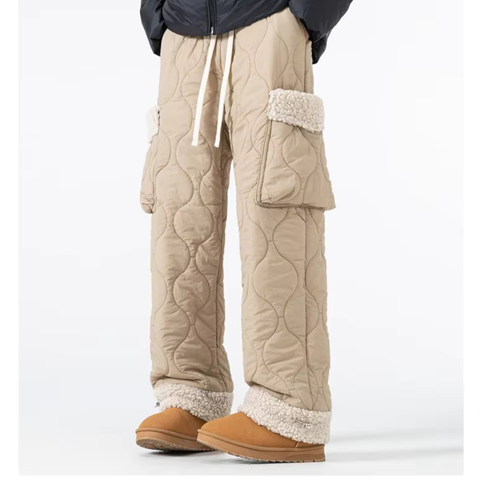 Men’s Quilted Fleece-Lined Cargo Pants