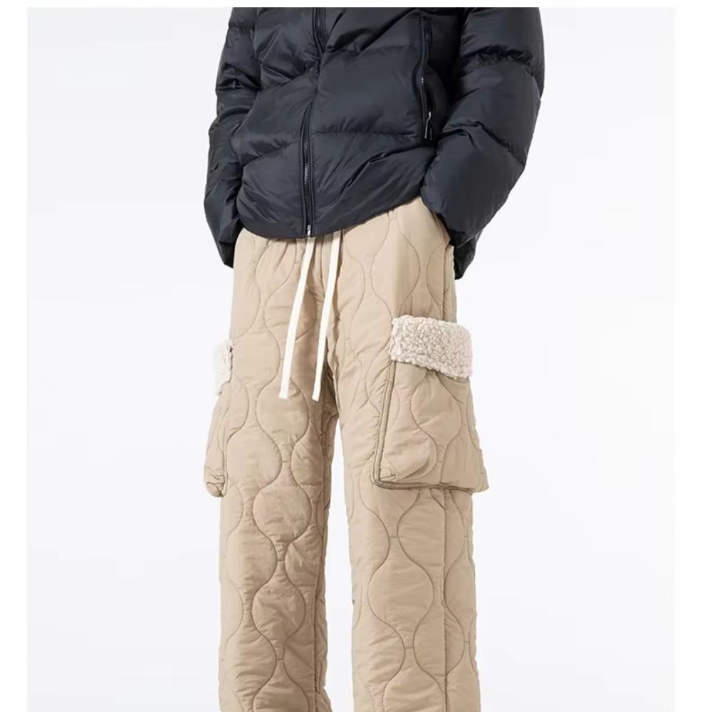 Men’s Quilted Fleece-Lined Cargo Pants