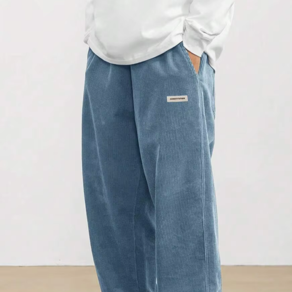 Men’s Corduroy Wide-Leg Trouser