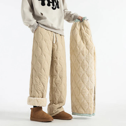 Men’s Quilted Fleece-Lined Jogger Pants