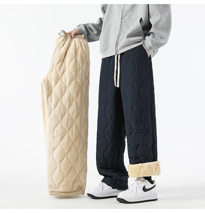 Men’s Quilted Fleece-Lined Jogger Pants