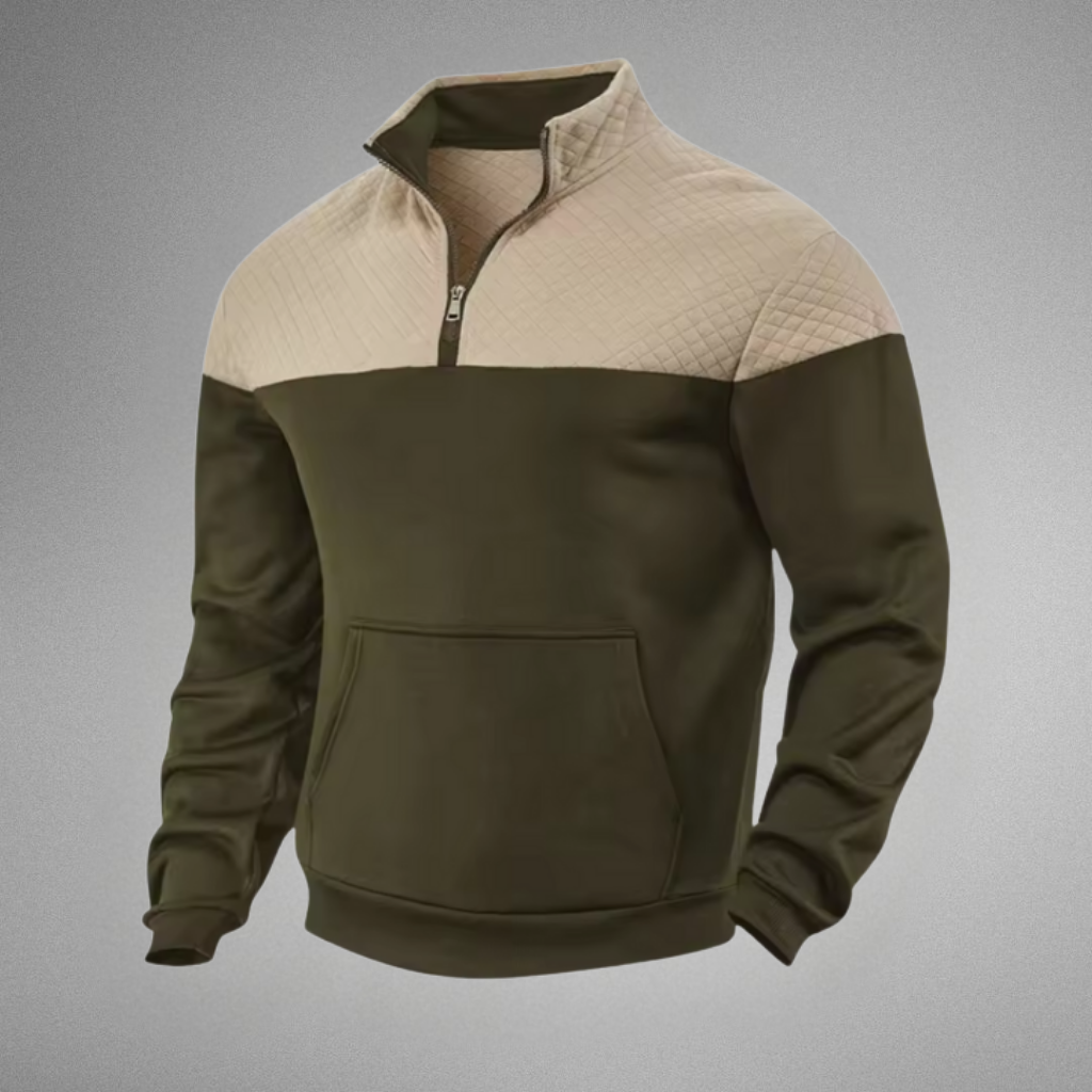 Men's Quilted Half-Zip Pullover