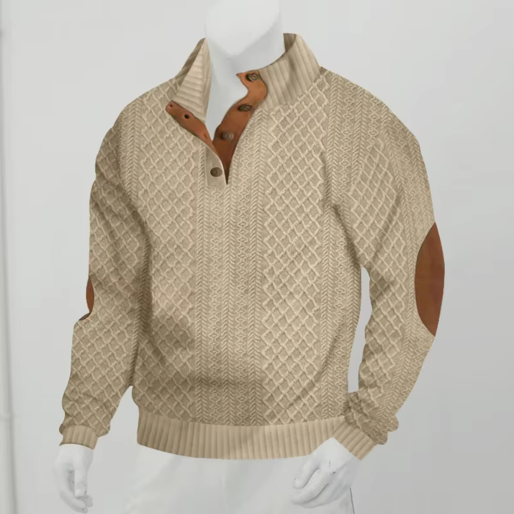 Men’s Vintage Knitted Pullover Sweater