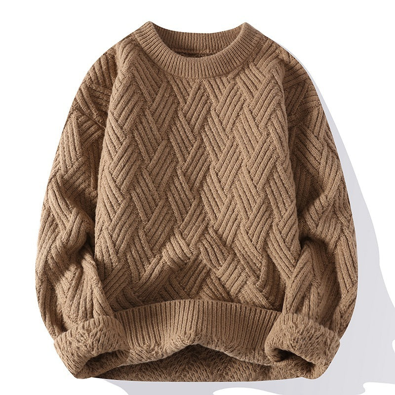 Men's Cozy Textured Knit Sweater