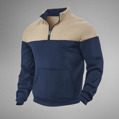 Men's Quilted Half-Zip Pullover