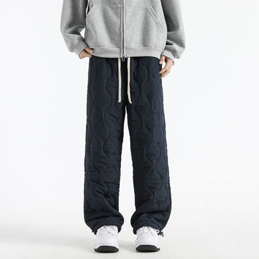 Men’s Quilted Fleece-Lined Jogger Pants