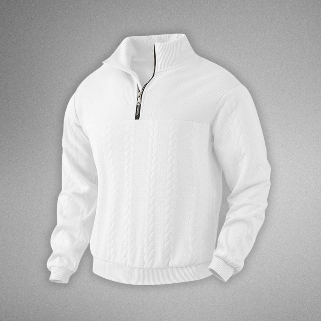 Elite Half Zip Cable Knit Jumper