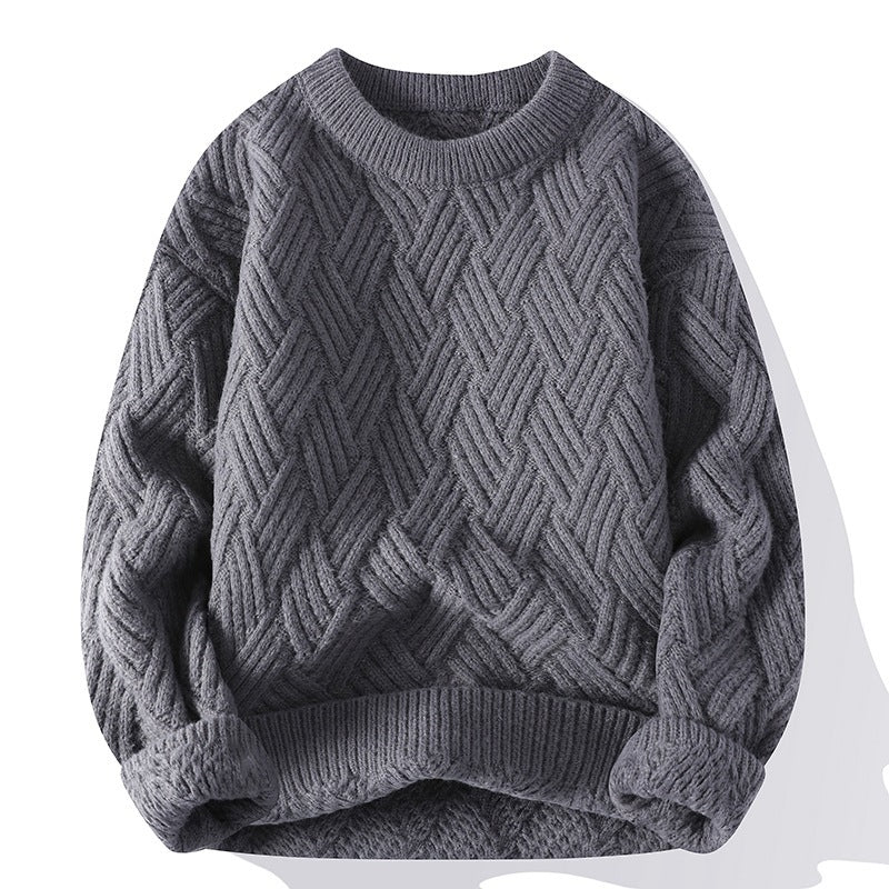 Men's Cozy Textured Knit Sweater