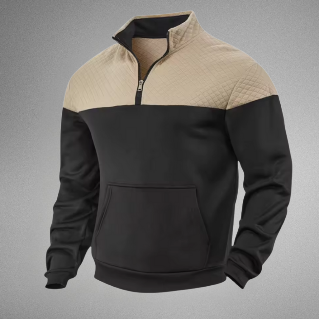 Men's Quilted Half-Zip Pullover