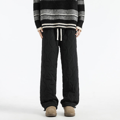 Men’s Quilted Fleece-Lined Jogger Pants