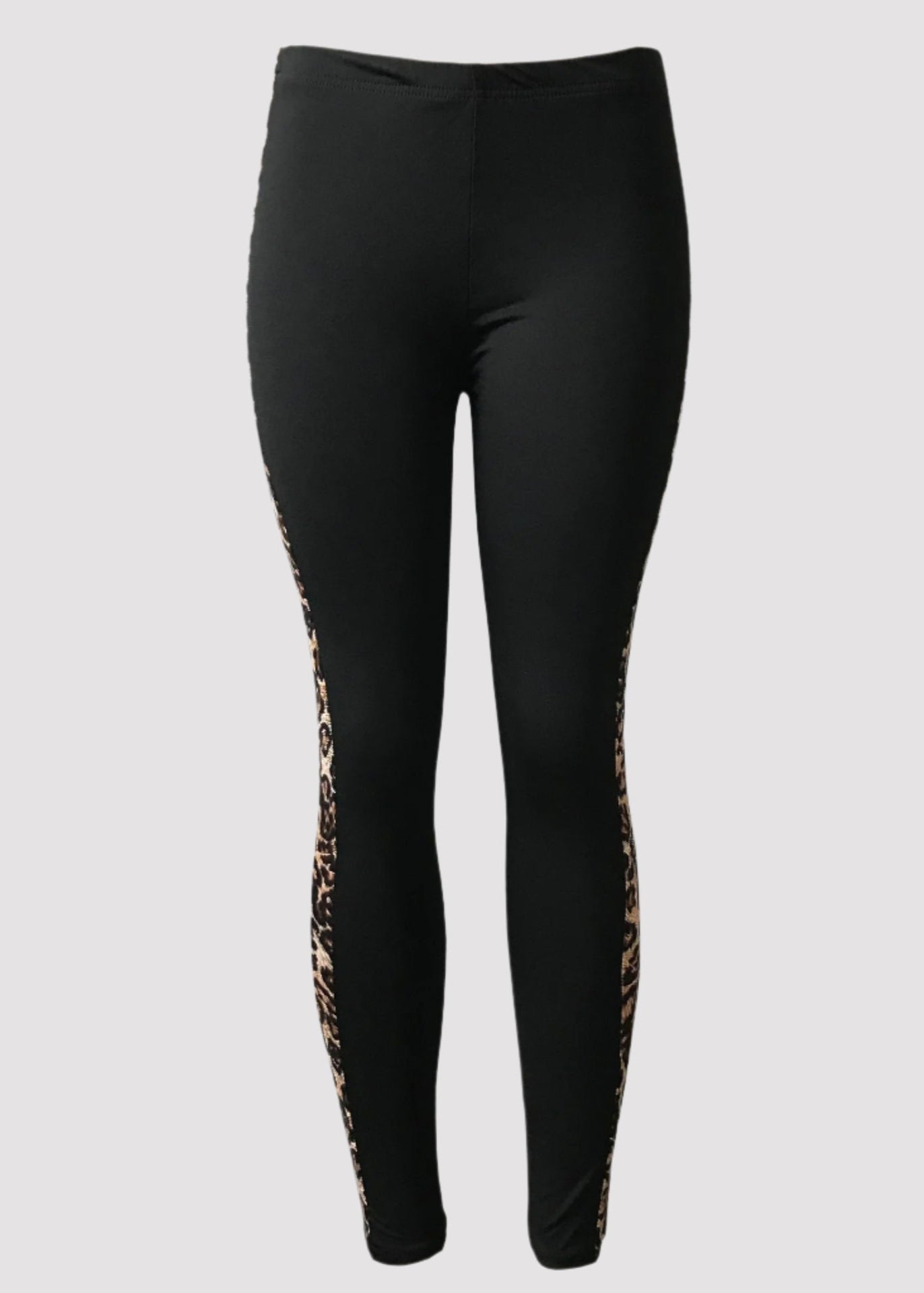 Leopard Side Stripe Leggings