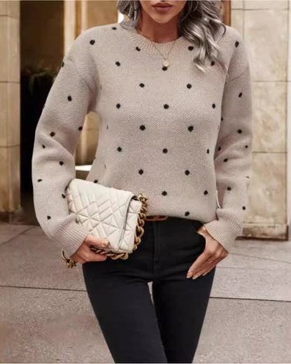 Polka Dot Knit Jumper