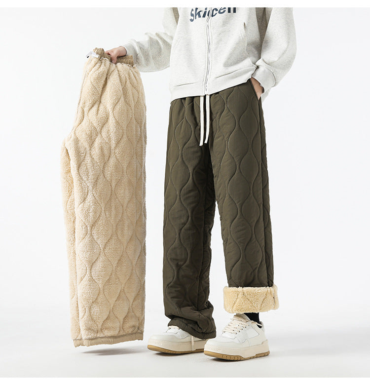 Men’s Quilted Fleece-Lined Jogger Pants