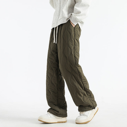 Men’s Quilted Fleece-Lined Jogger Pants