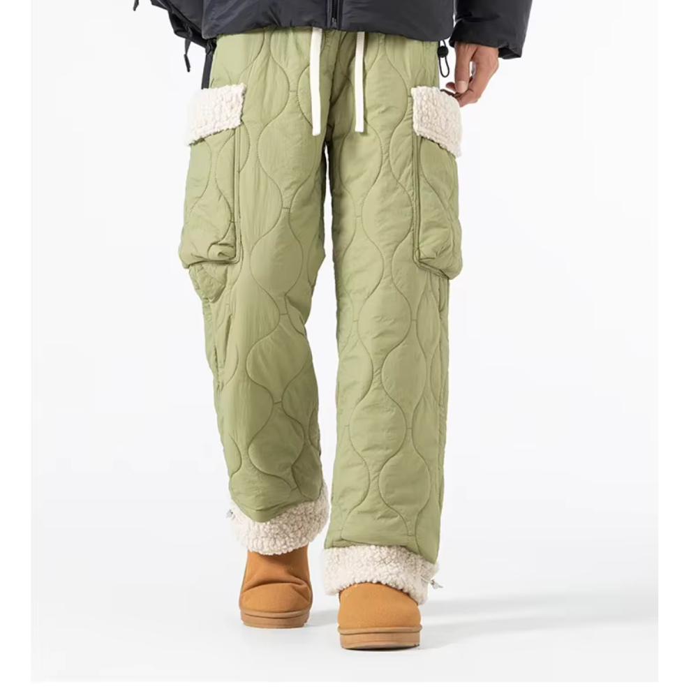 Men’s Quilted Fleece-Lined Cargo Pants