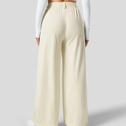 High-Waisted Wide-Leg Trousers