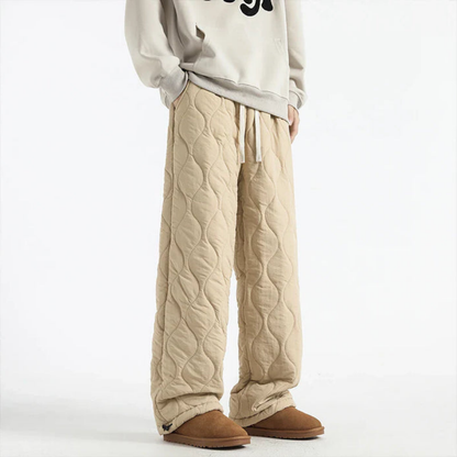 Men’s Quilted Fleece-Lined Jogger Pants