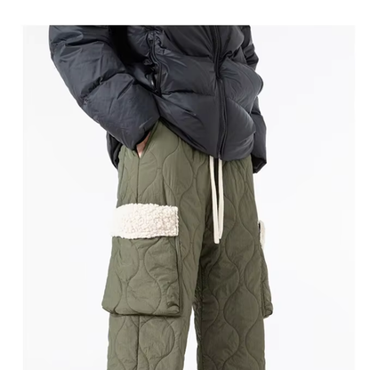 Men’s Quilted Fleece-Lined Cargo Pants