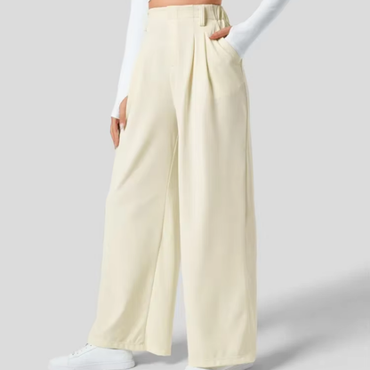 High-Waisted Wide-Leg Trousers