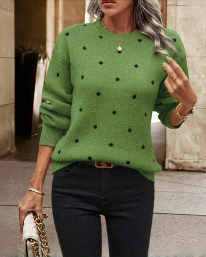 Polka Dot Knit Jumper