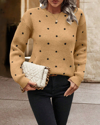 Polka Dot Knit Jumper