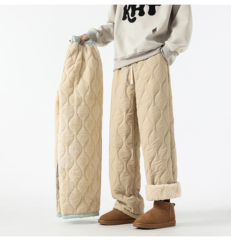 Men’s Quilted Fleece-Lined Jogger Pants