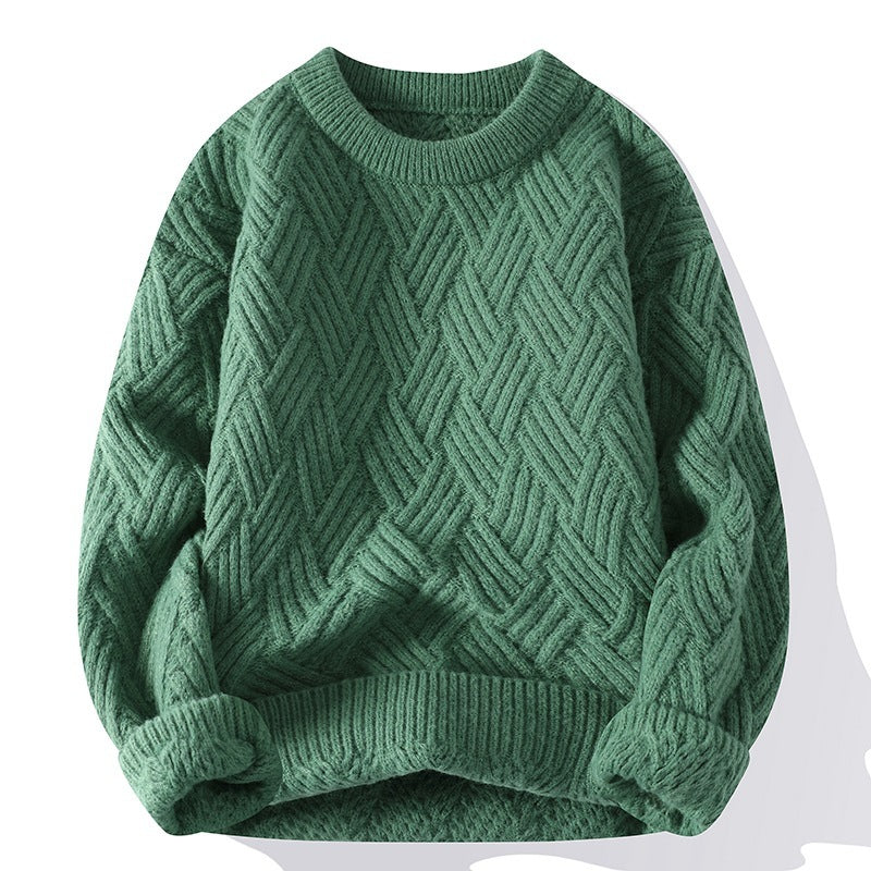 Men's Cozy Textured Knit Sweater