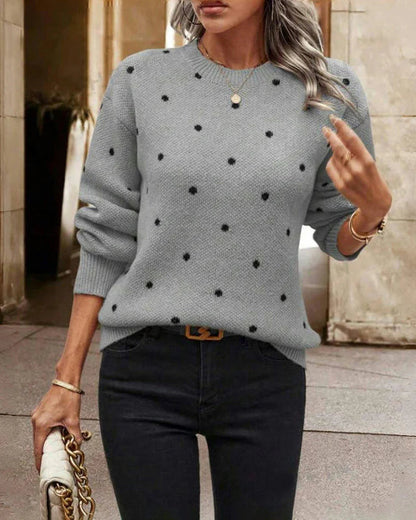 Polka Dot Knit Jumper