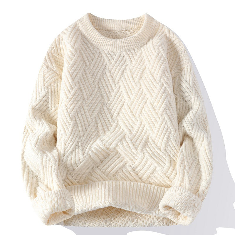 Men's Cozy Textured Knit Sweater