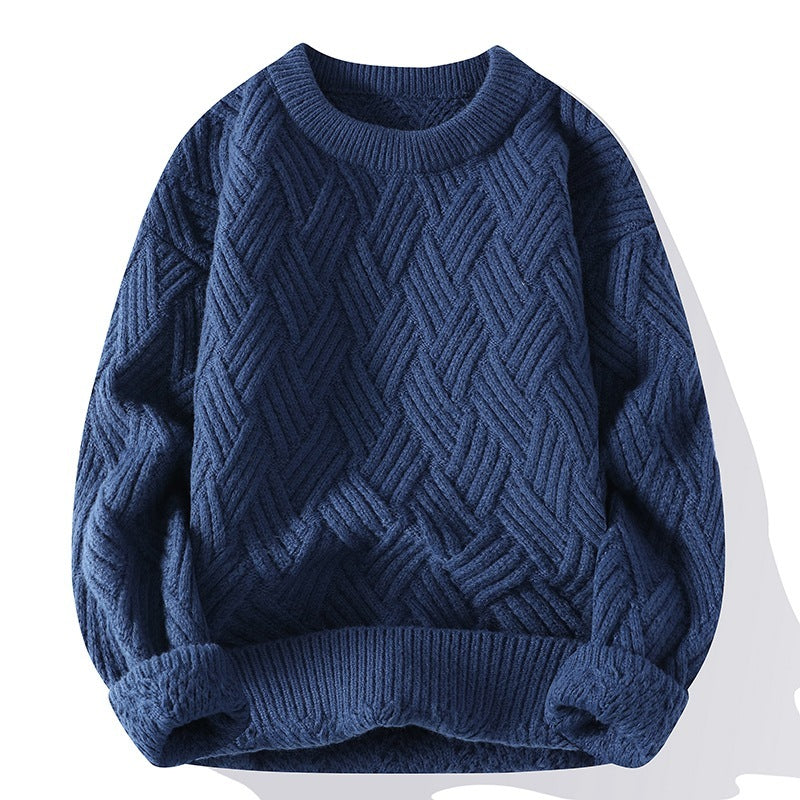 Men's Cozy Textured Knit Sweater