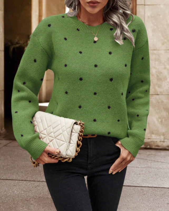 Polka Dot Knit Jumper