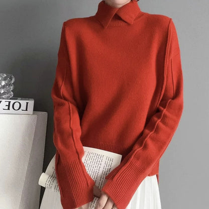 Women's Elegant Collared Knit Jumper