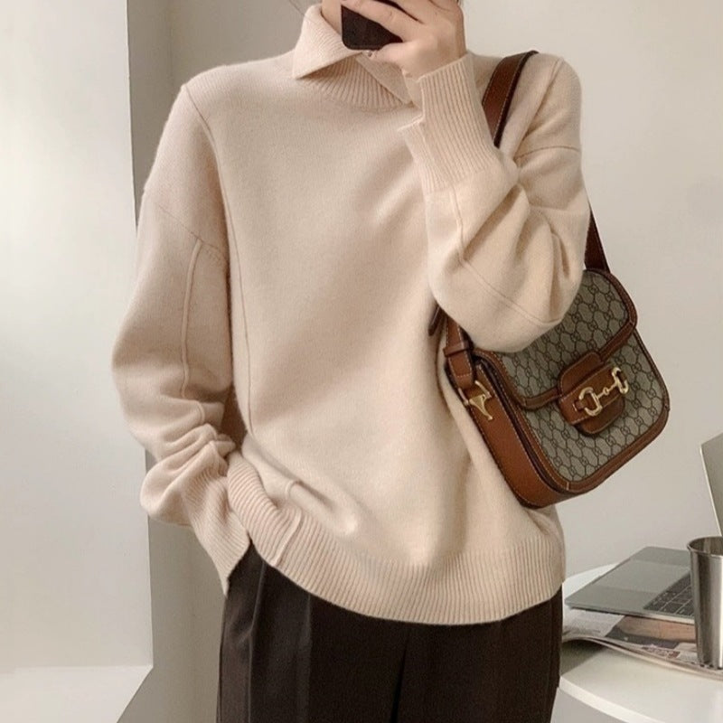 Women's Elegant Collared Knit Jumper