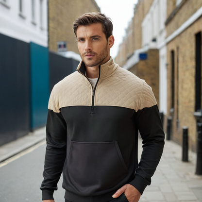 Men's Quilted Half-Zip Pullover