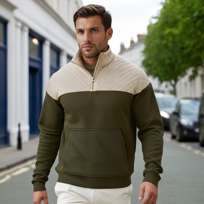 Men's Quilted Half-Zip Pullover