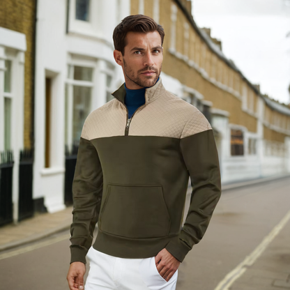 Men's Quilted Half-Zip Pullover